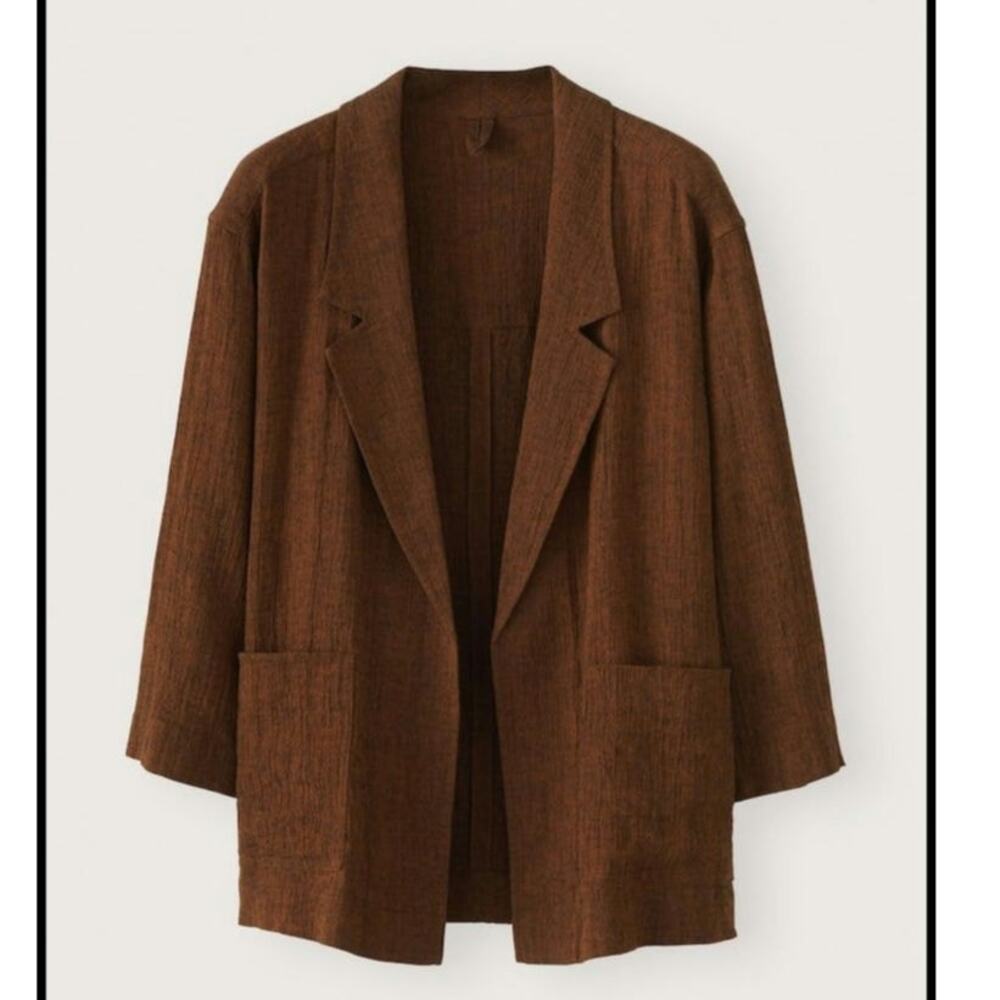 Poetry Transitional Open Brown Ladies Jacket Size US 18